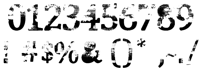 Street Blues Font OTHER CHARS
