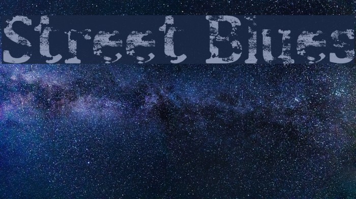 Street Blues Font examples