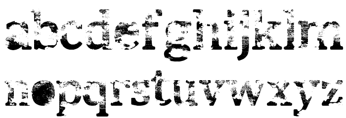 Street Blues Font LOWERCASE