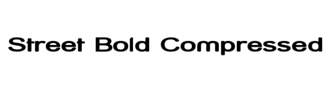 Street Bold Compressed  baixar fontes gratis