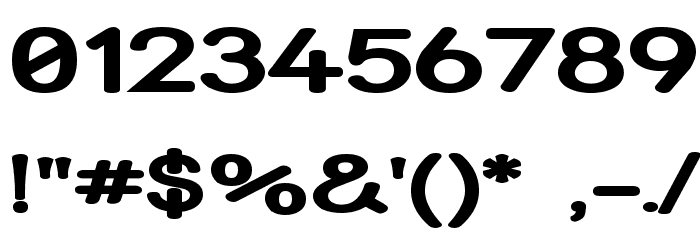 Street Bold Compressed Font OTHER CHARS