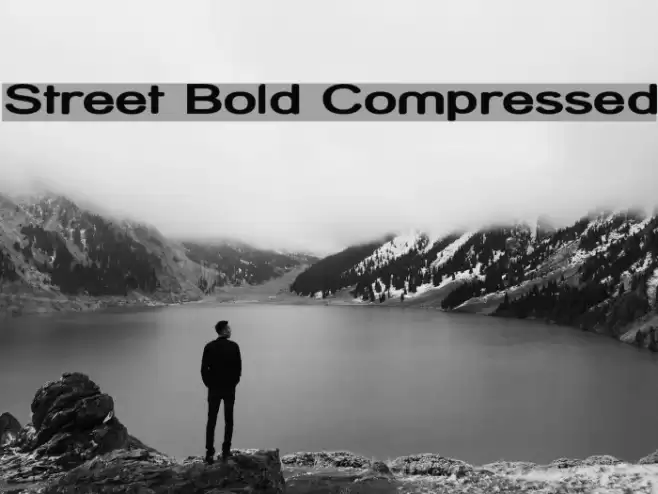 Street Bold Compressed  examples