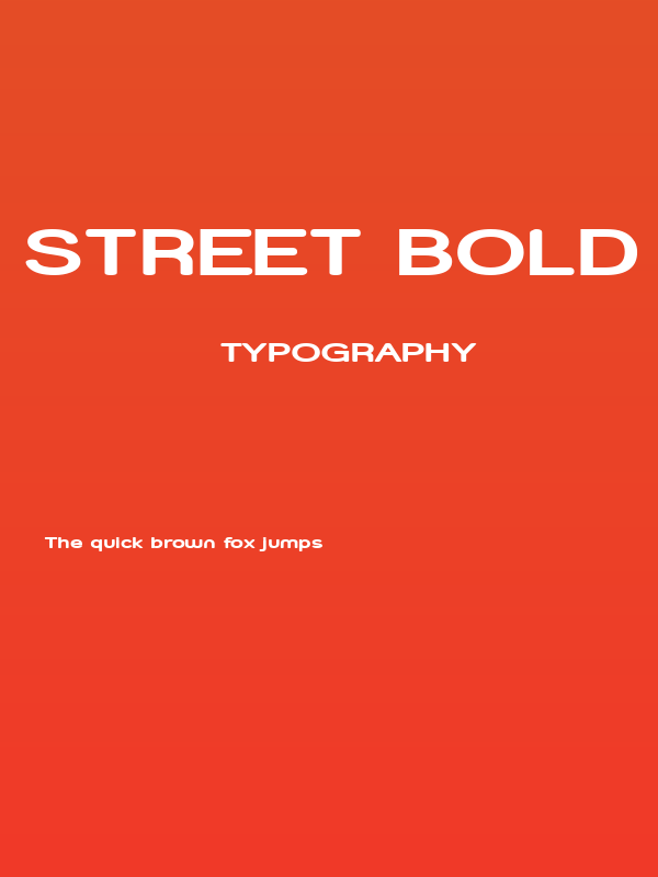Street Bold Compressed Poster