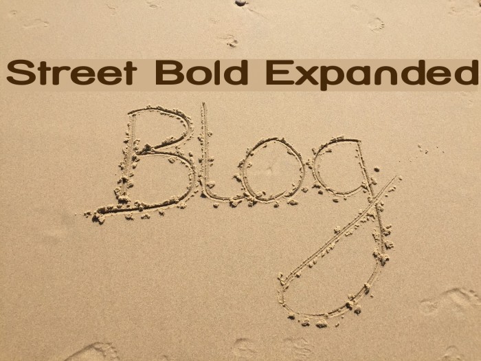 Street Bold Expanded Font examples