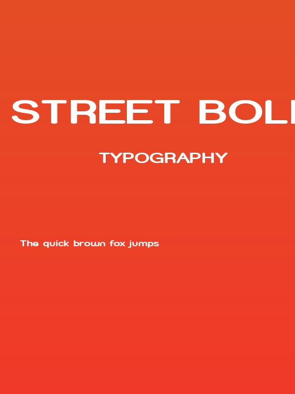 Street Bold Expanded Poster