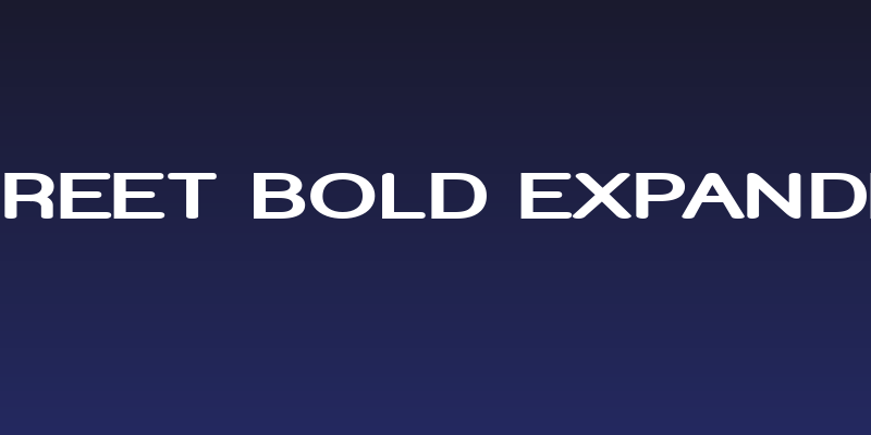 Street Bold Expanded Social Header