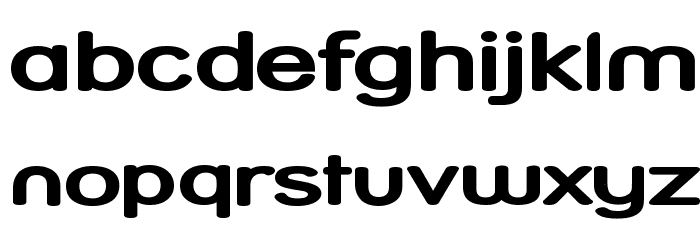 Street Bold Expanded Font LOWERCASE