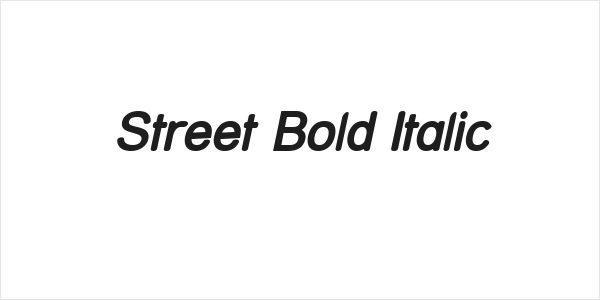 Street Bold Italic Logo
