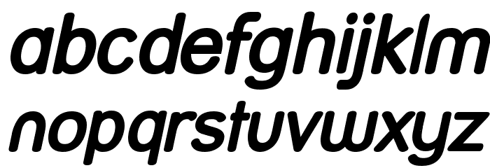 Street Bold Italic Font LOWERCASE