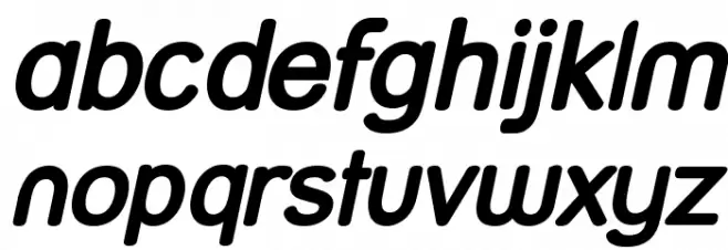 Street Bold Italic Fuentes MINÚSCULAS