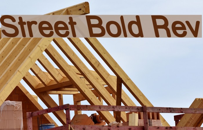 Street Bold Rev Font examples