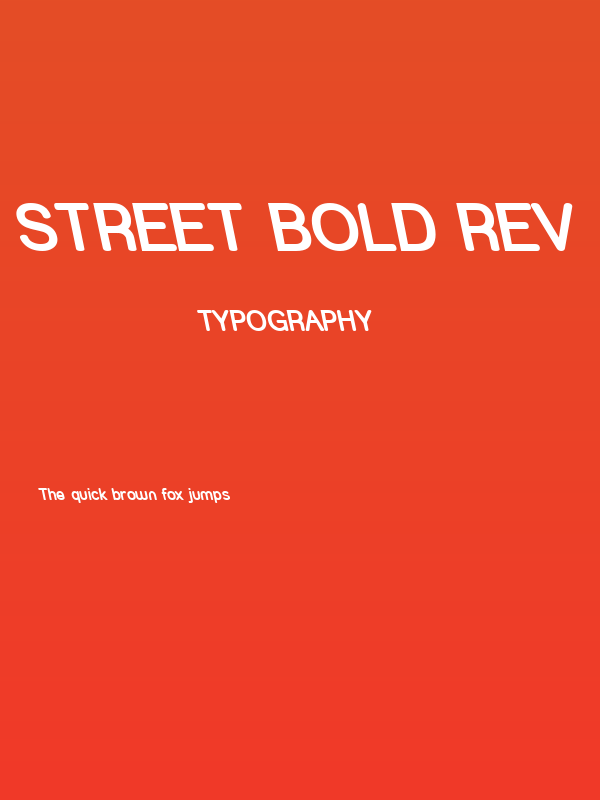 Street Bold Rev Poster