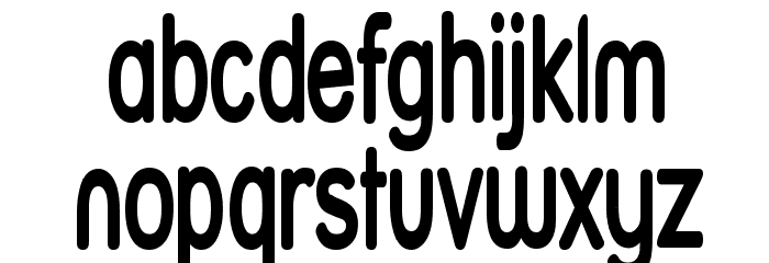 Street Bold Thin Font LOWERCASE