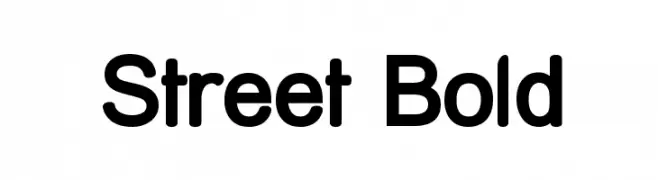 Street Bold  フリーフォントのダウンロード