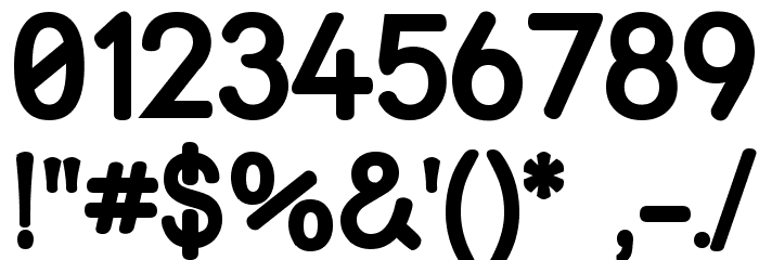 Street Bold Font OTHER CHARS