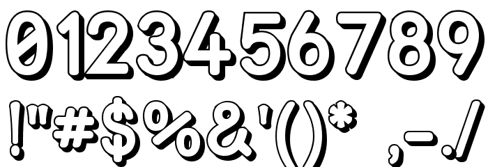 Street Bold3D Reject Font OTHER CHARS