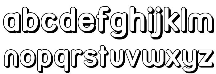 Street Bold3D Reject Font LOWERCASE