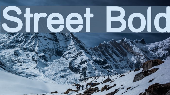 Street Bold Font examples