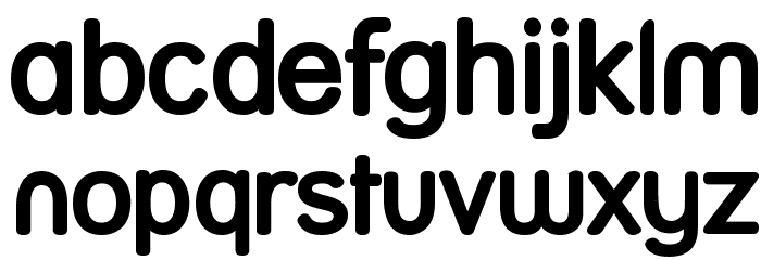Street Bold Font LOWERCASE