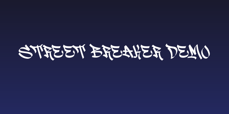 Street Breaker DEMO Social Header