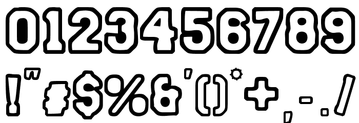 Street College Font OTHER CHARS