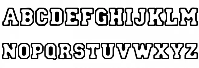 Street College フォント 大文字