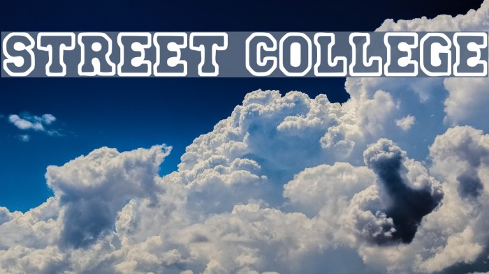 Street College Font examples