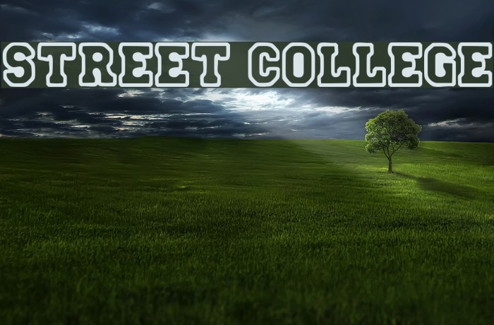 Street College Font examples