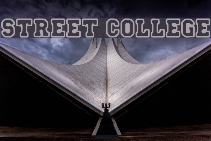 Street College Font examples