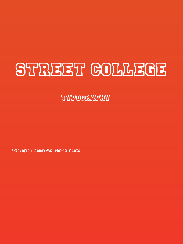 Street College Poster