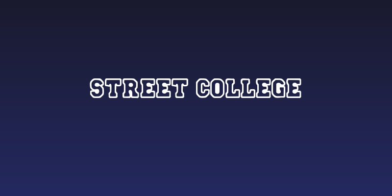Street College Social Header