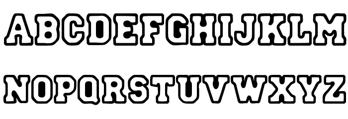 Street College Font LOWERCASE
