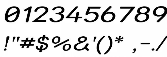 Street - Compressed Italic フォント その他の文字