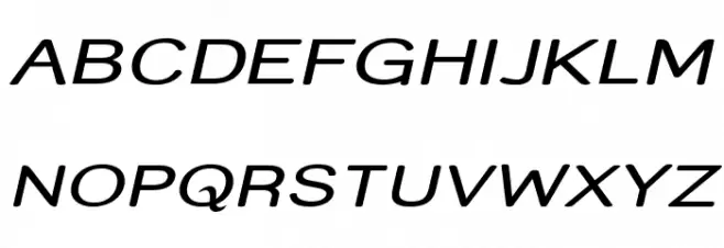 Street - Compressed Italic Schriftart Groß