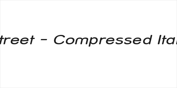 Street - Compressed Italic Logo