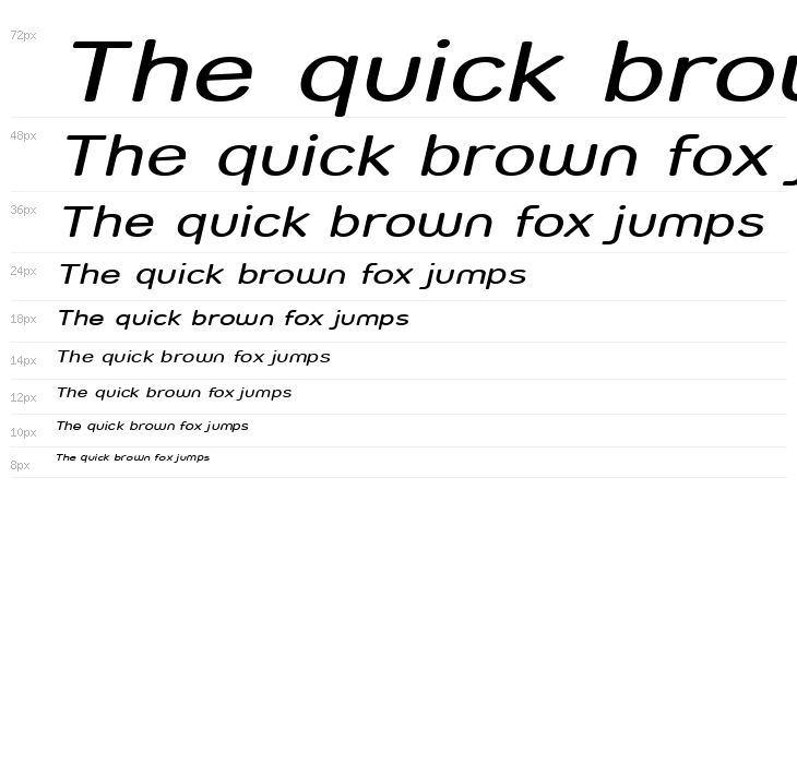 Street - Compressed Italic Waterfall