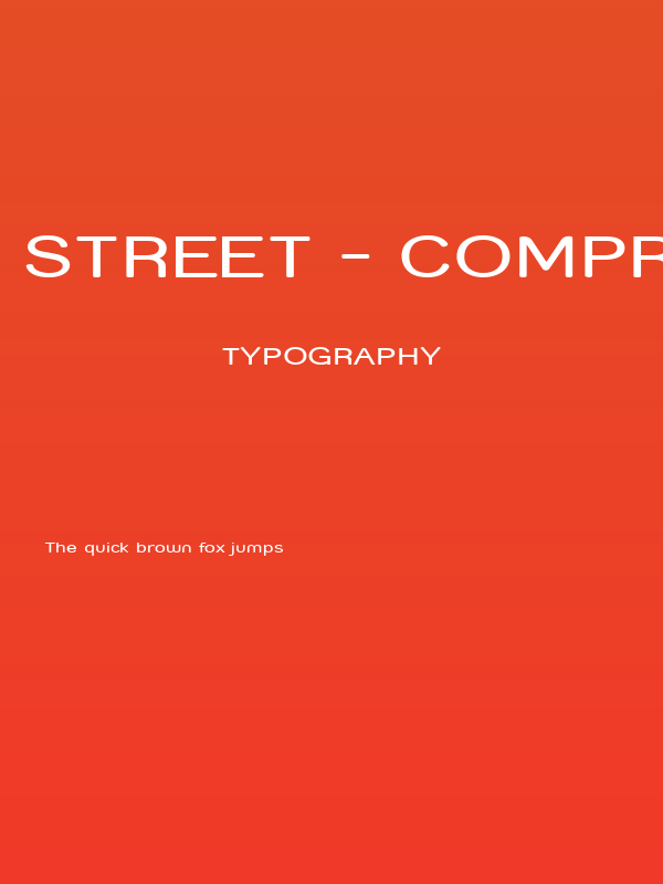 Street - Compressed Poster