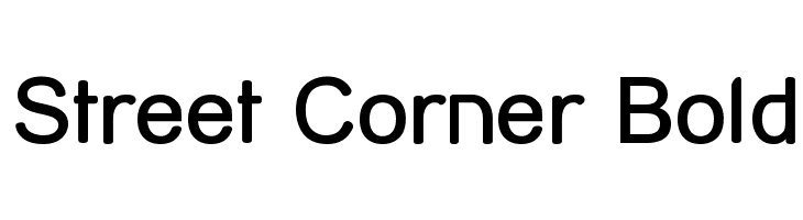 Street Corner Bold Font