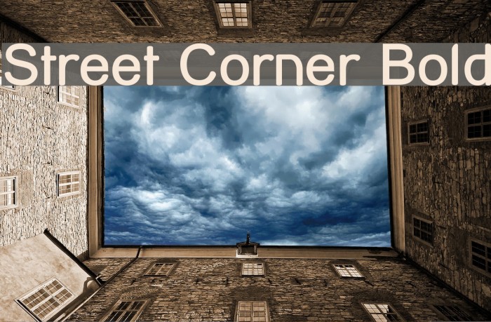 Street Corner Bold Font examples