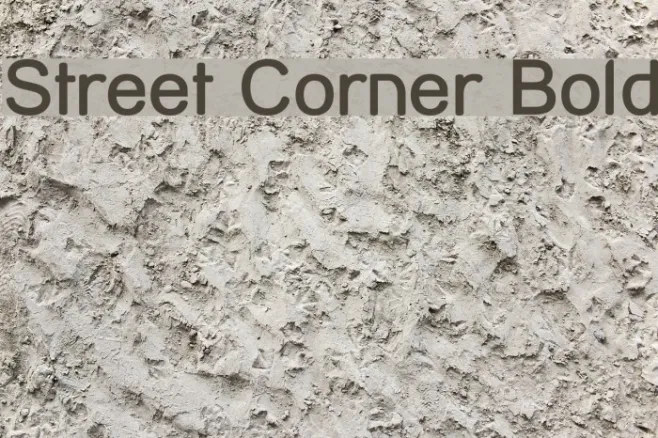 Street Corner Bold Example 3