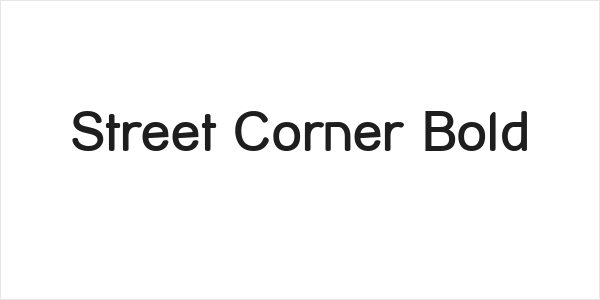 Street Corner Bold Logo