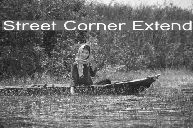 Street Corner Extend Font examples