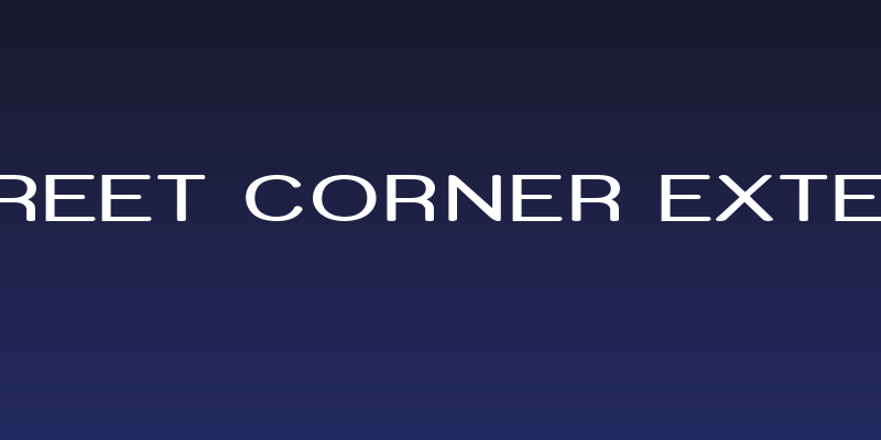 Street Corner Extend Social Header
