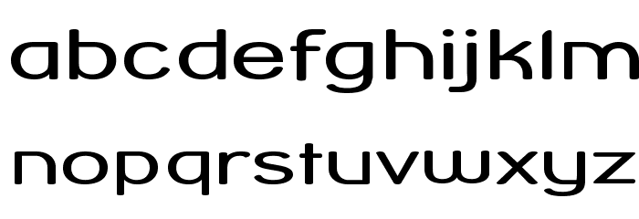 Street Corner Extend Font LOWERCASE