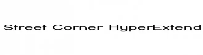 Street Corner HyperExtend  les polices de caractères gratuit tlcharger