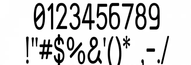 Street Corner Narrow フォント その他の文字