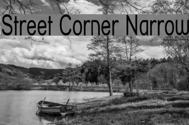 Street Corner Narrow フォント examples