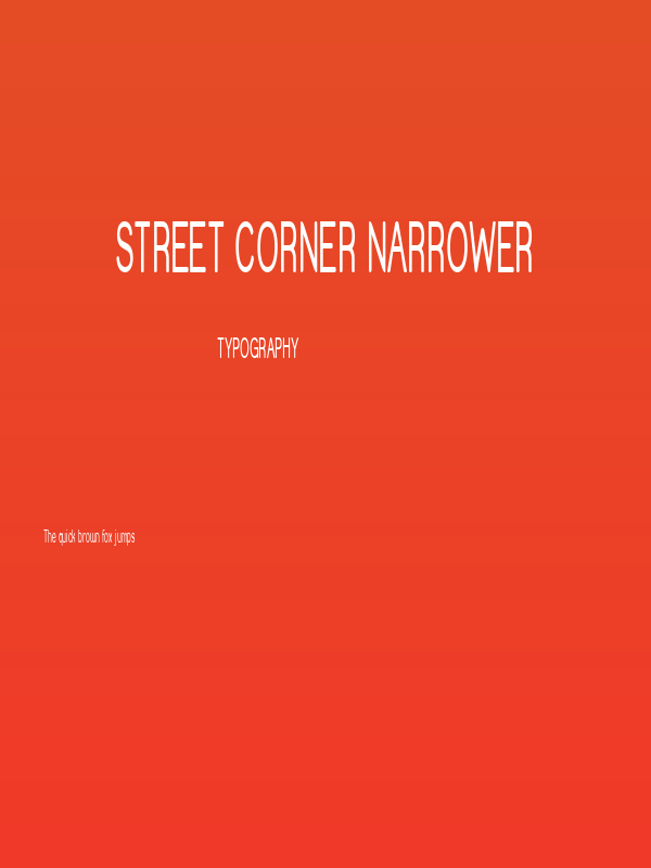 Street Corner Narrower Poster