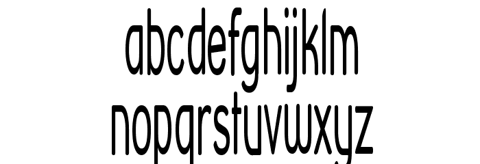Street Corner Narrower Font LOWERCASE