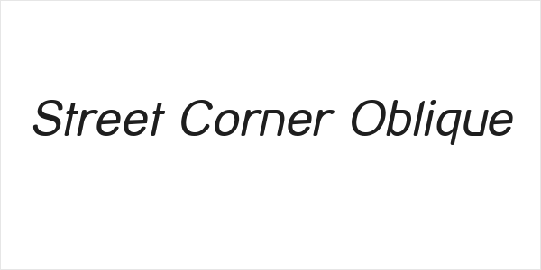 Street Corner Oblique Logo